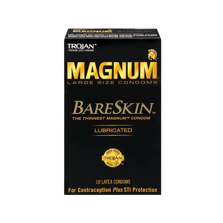 Trojan Magnum Bareskin Condom - 10 Pk