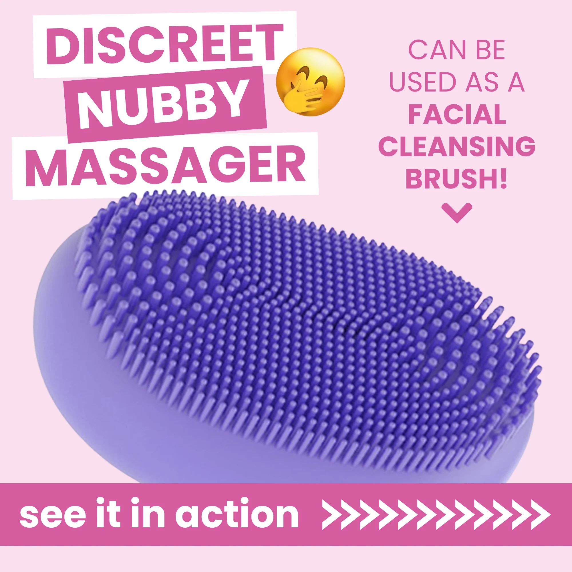 Discreet Nubby Massager - QUIET & Easy To Hide!