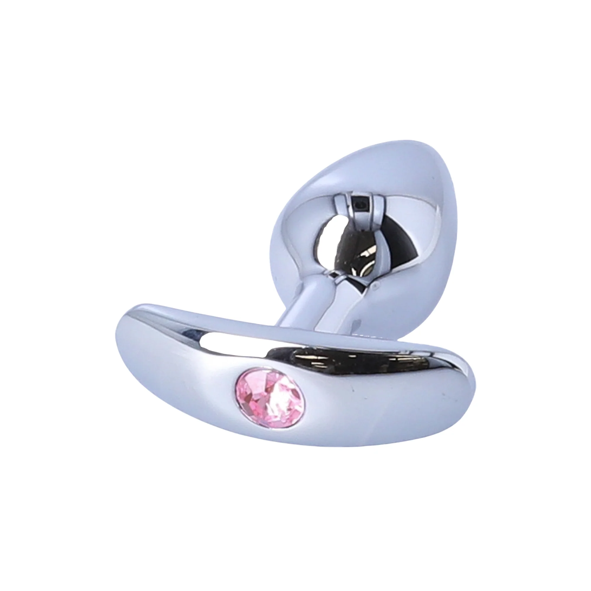 Tapered Metal Butt Plug with Jewel & Detachable Screw Plug - Available in 3 Sizes!