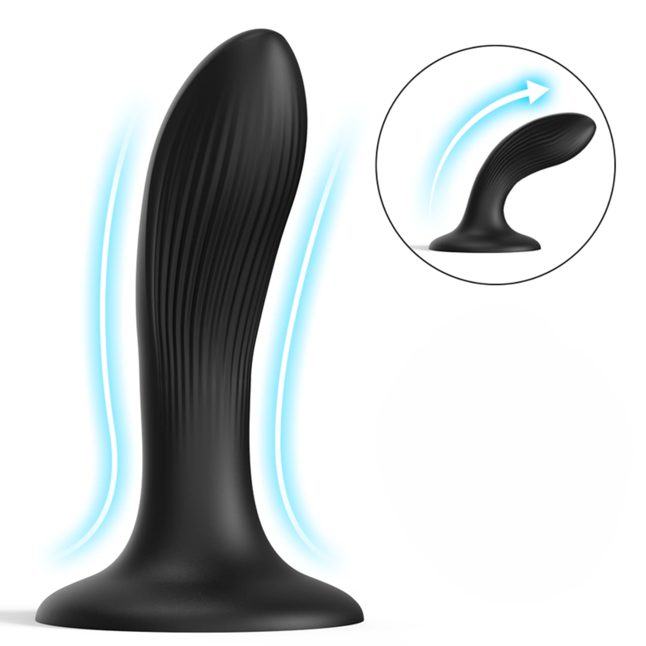 Curved Silicone Dildo with Suction Cup - Perfect for G-Spot Stimulation or Pegging!