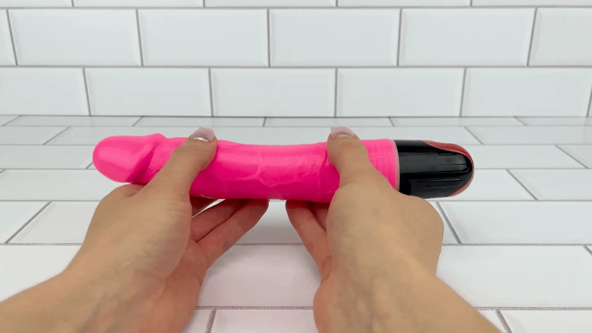 9.5 Inch Long Veined Power Dildo