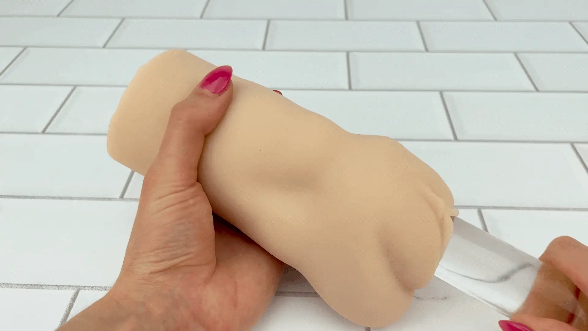 Realistic Stroker Sleeve - Open-ended Design Can Handle Any Size!