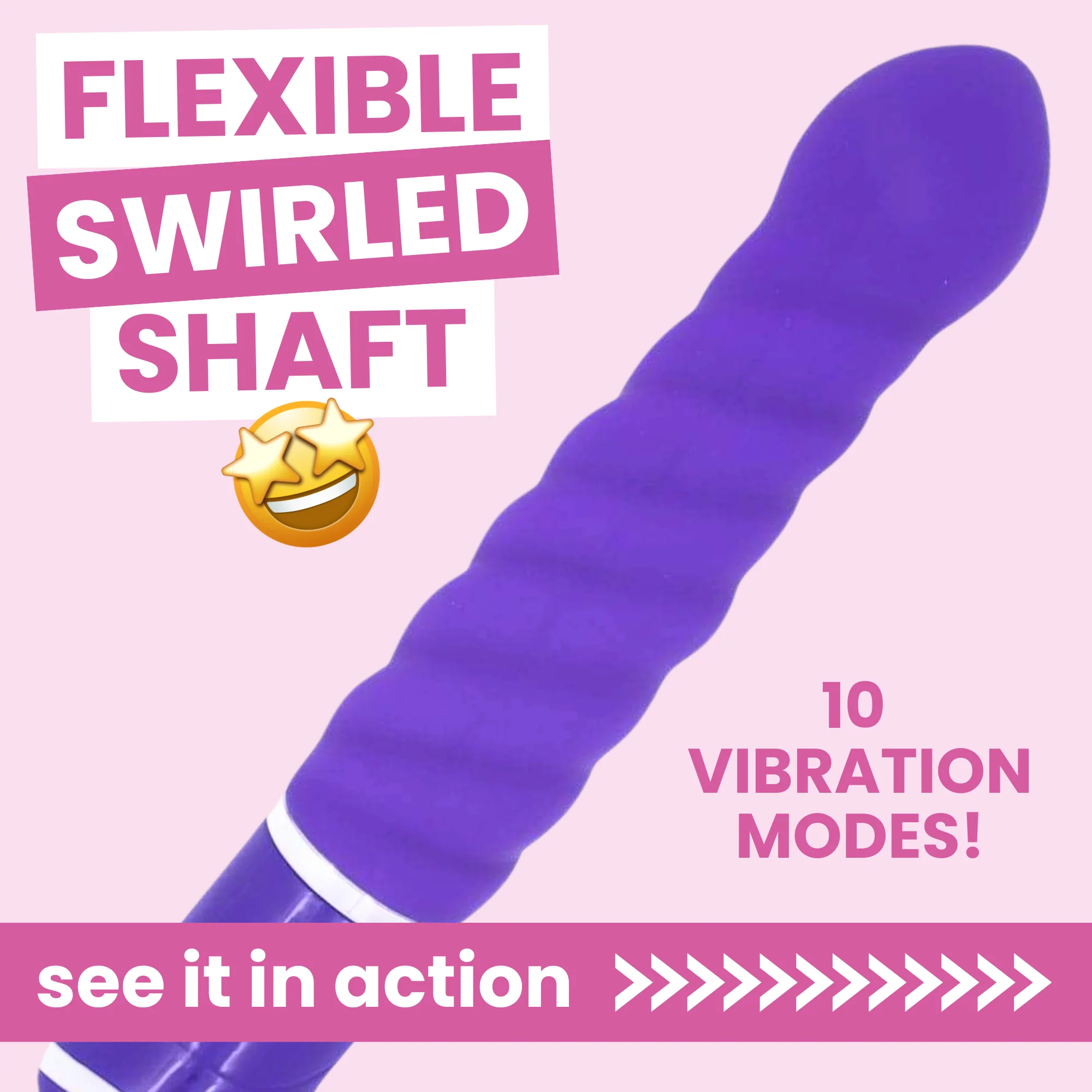 The Swirl Rechargeable Silicone Vibrator