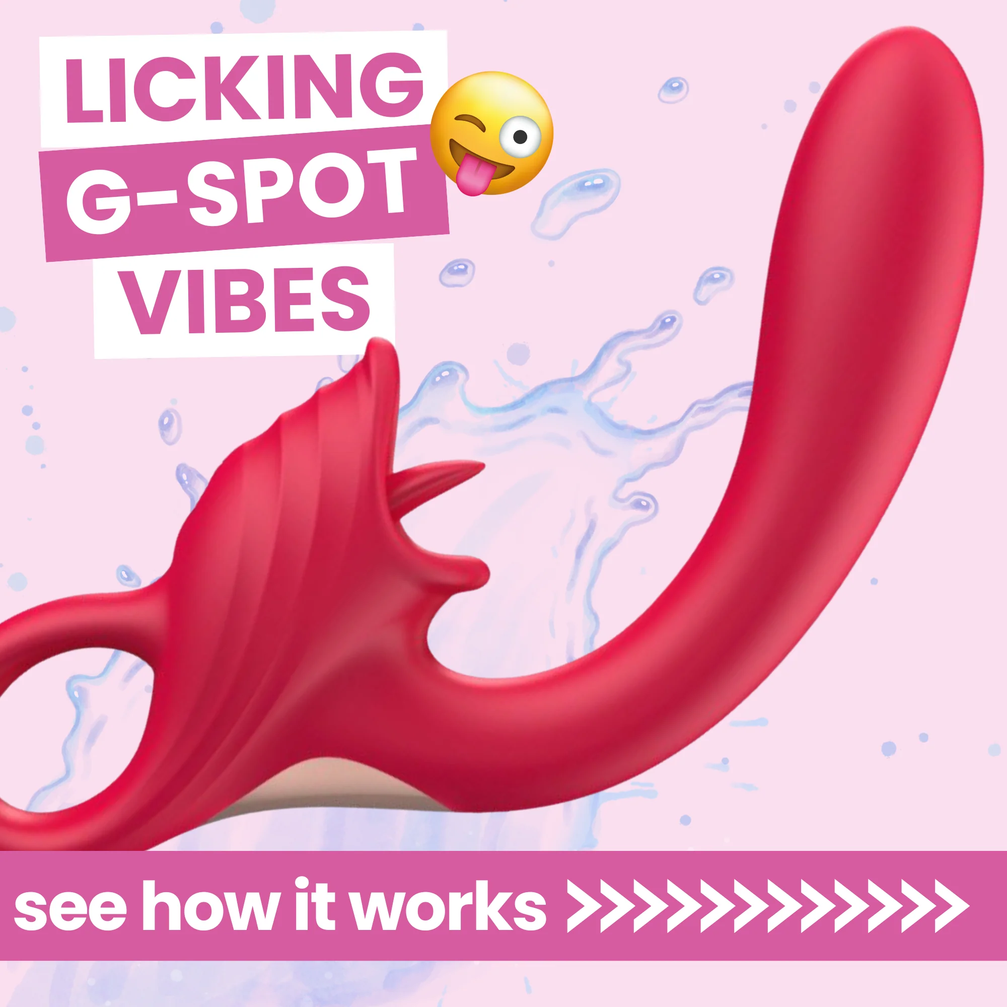 Twirling Dual Diva Delight -  Silicone Clit Licking & G-Spot Vibrator