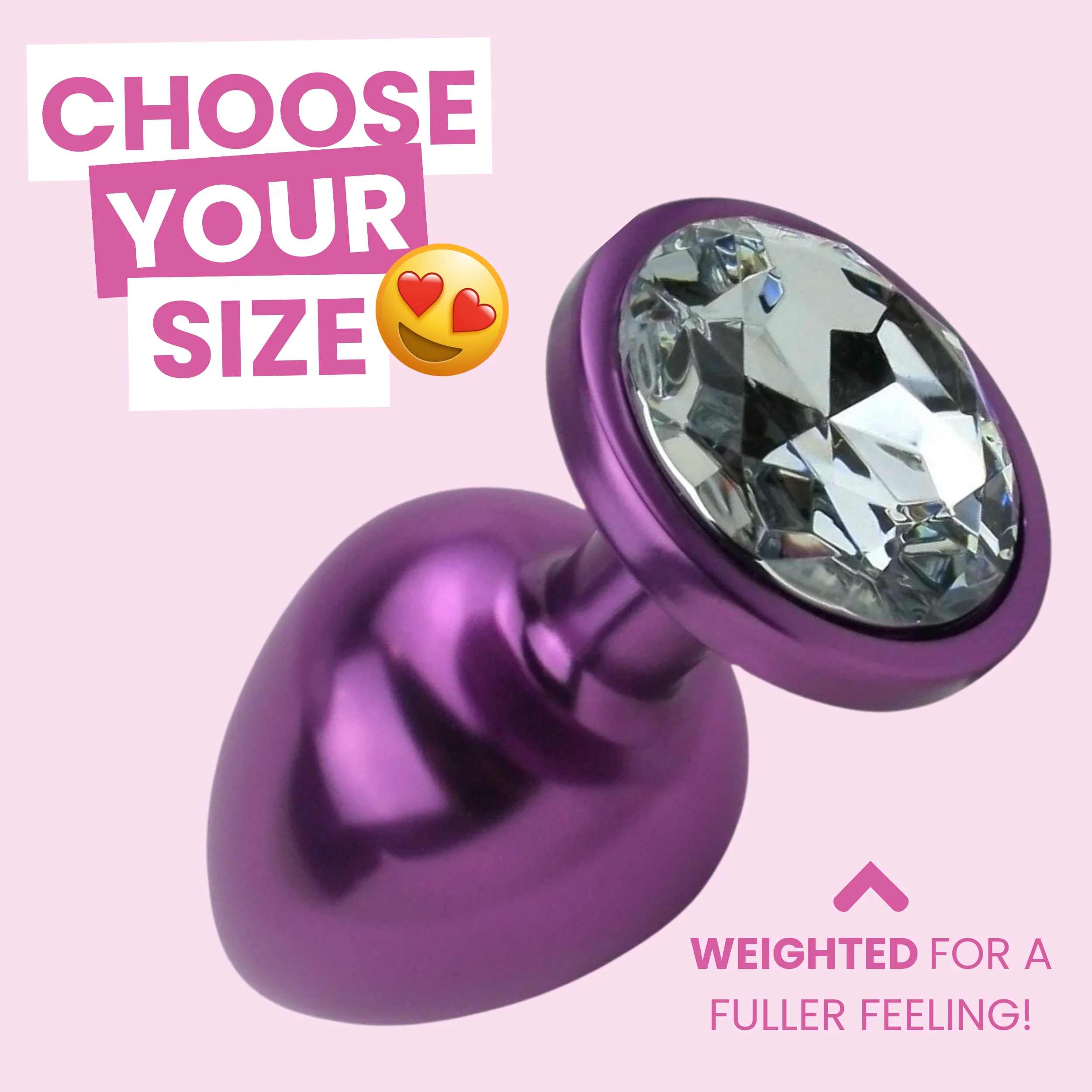 Jeweled Aluminum Anal Plug - A Beautiful Anal Toy!