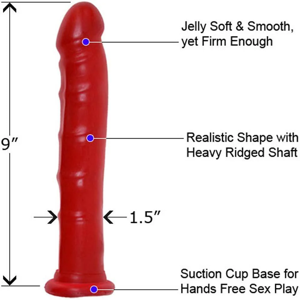 Jelly Ruby Dong w/ Suction Cup