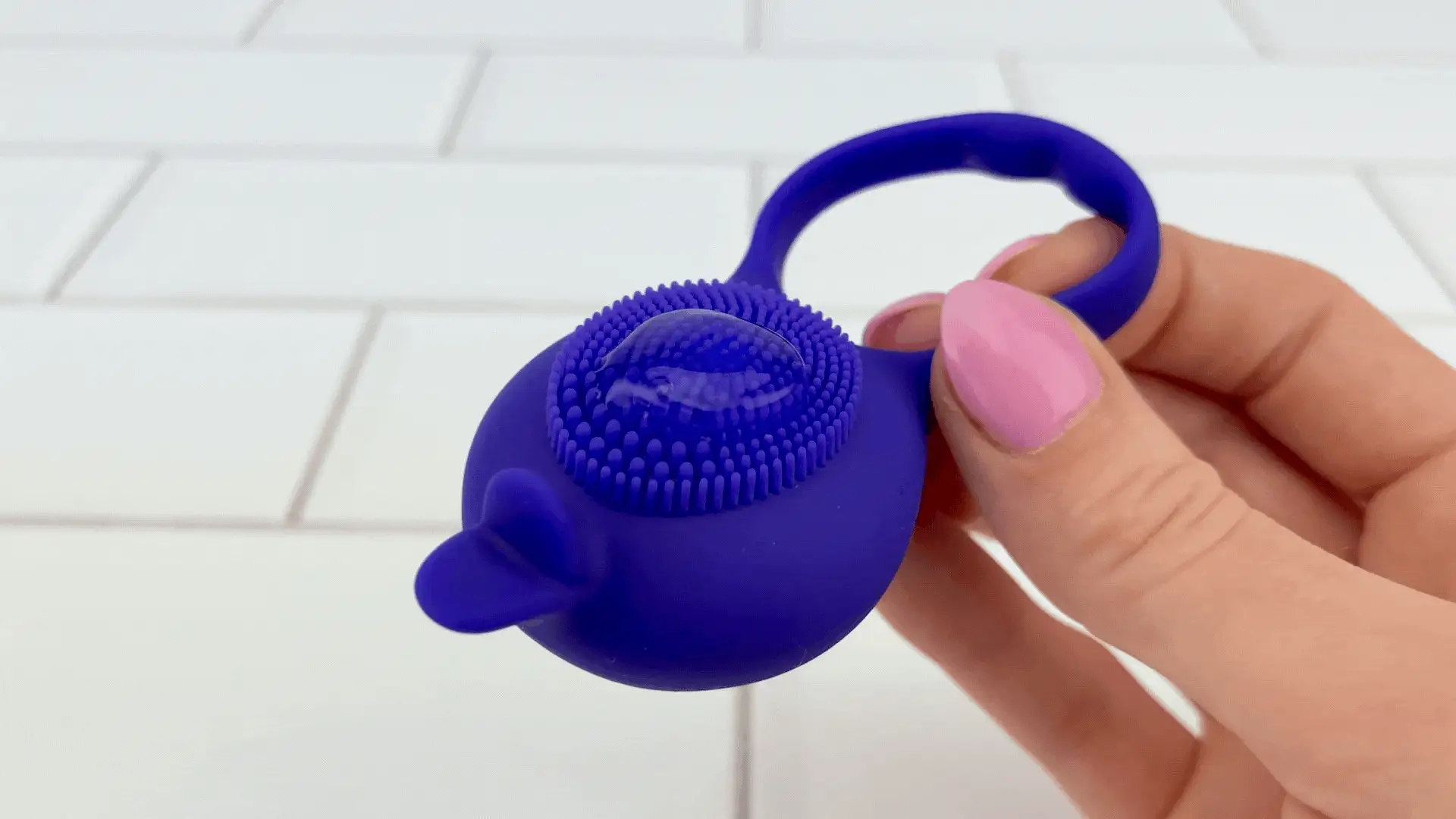 Silicone Clit Stimulating Vibrating Cock Ring For Couples