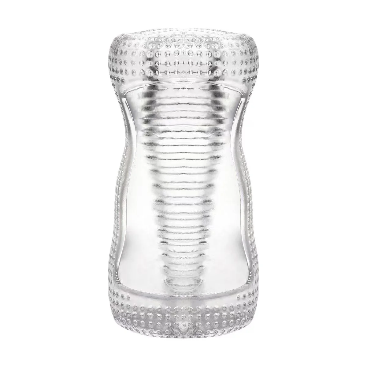 Super Stretchy Clear Ribbed Male Masturbator