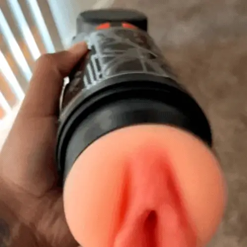 Solace - Automatic Freshly Shaved Vaginal Male Masturbator - LED Display with 4 Sucking & Vibrating & Thrusting Modes (≤60 dB)