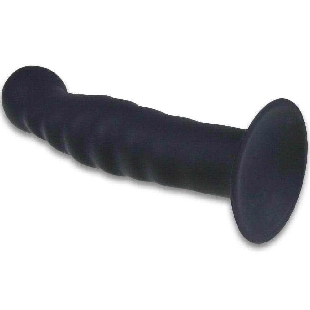 Rippled Silicone Probe - Suction Cup for Hands-Free Fun!