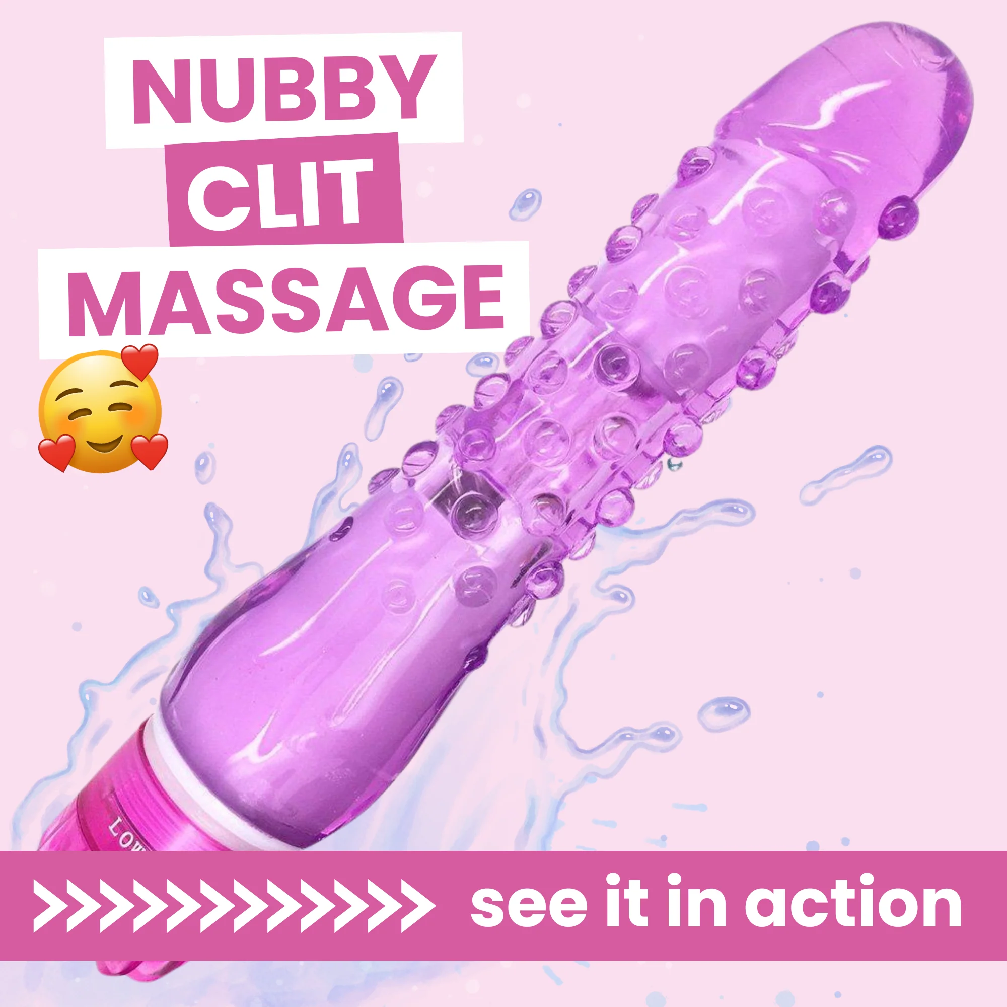Nubby Waterproof Vibrator for Beginners