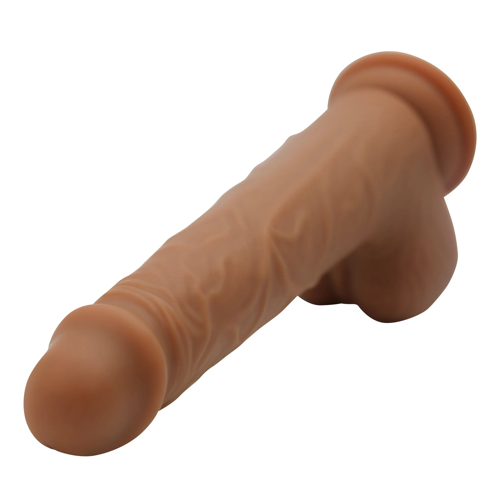 Realistic 8 Inch Ultra Veined Silicone Dildo With Balls