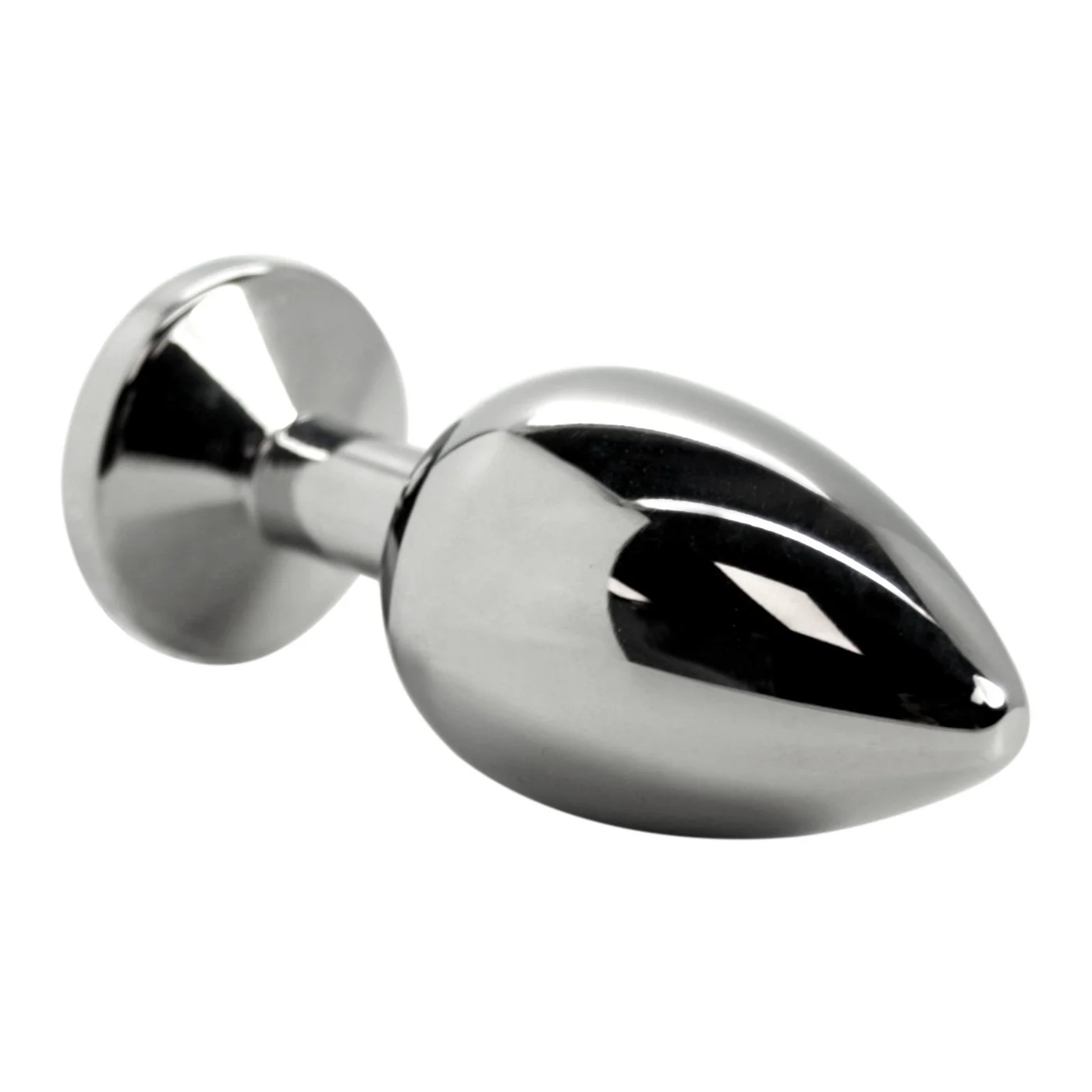 Pink Jewel Metal Weighted Anal Plug