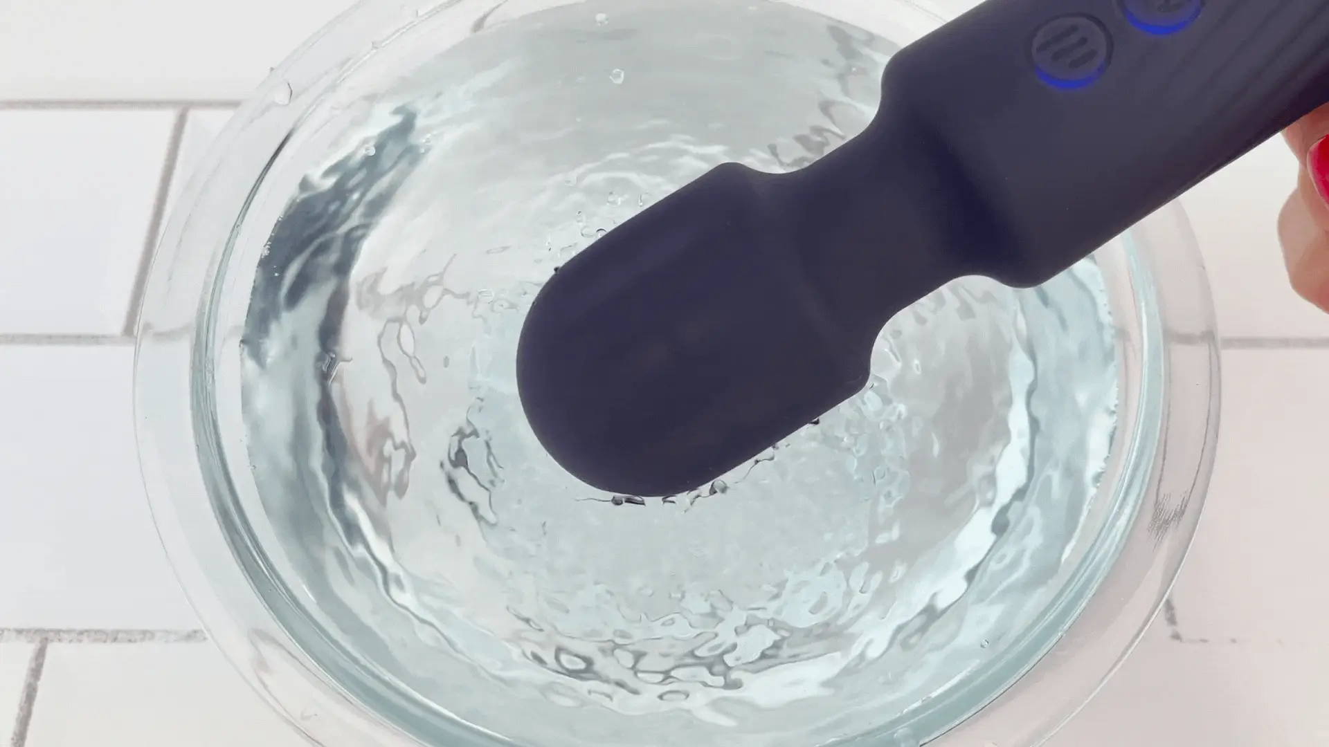 Jolie High-Power Silicone Wand Vibrator in Grey (Intense Vibrations!)