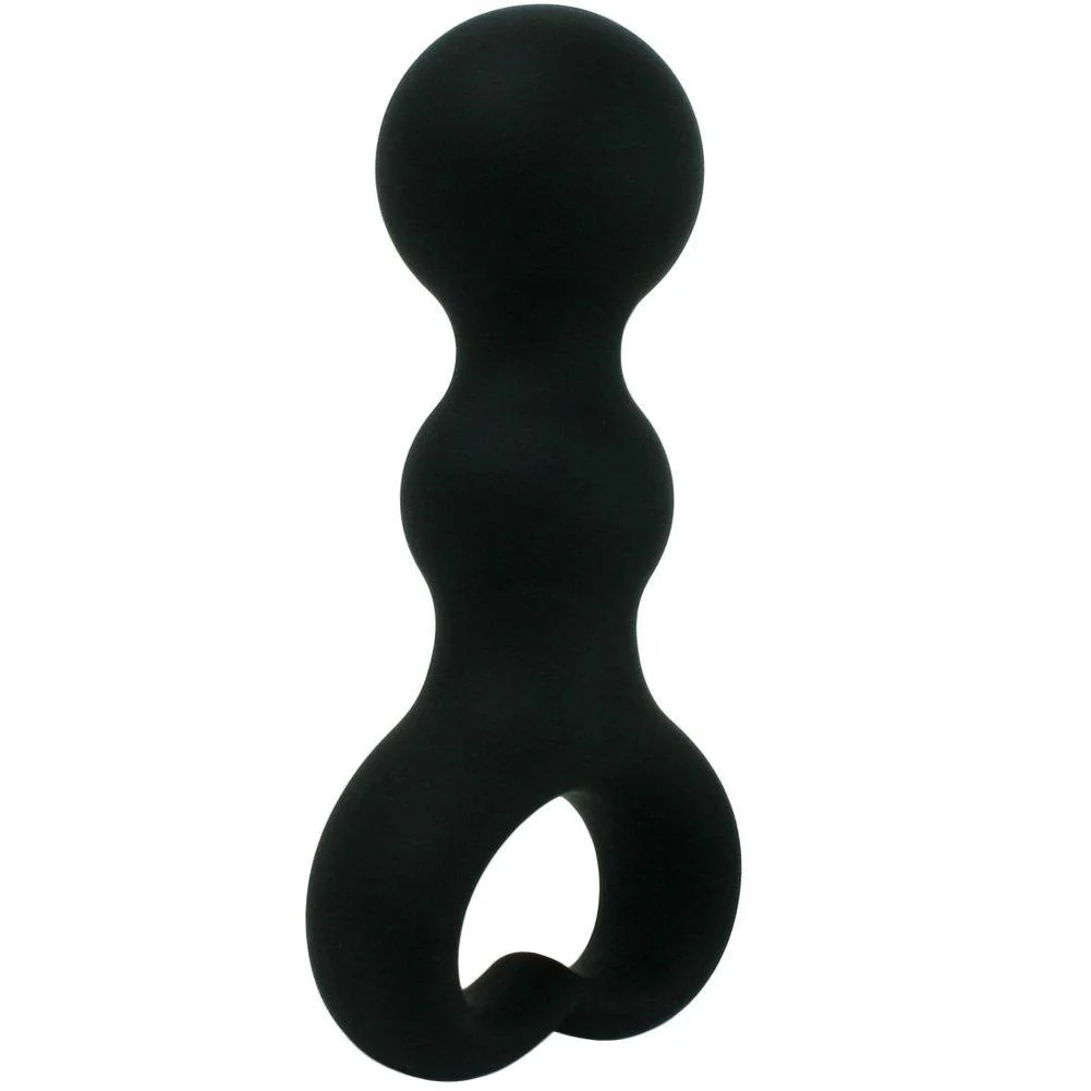 Silicone Heart Beaded Anal Plug - Silky Smooth!