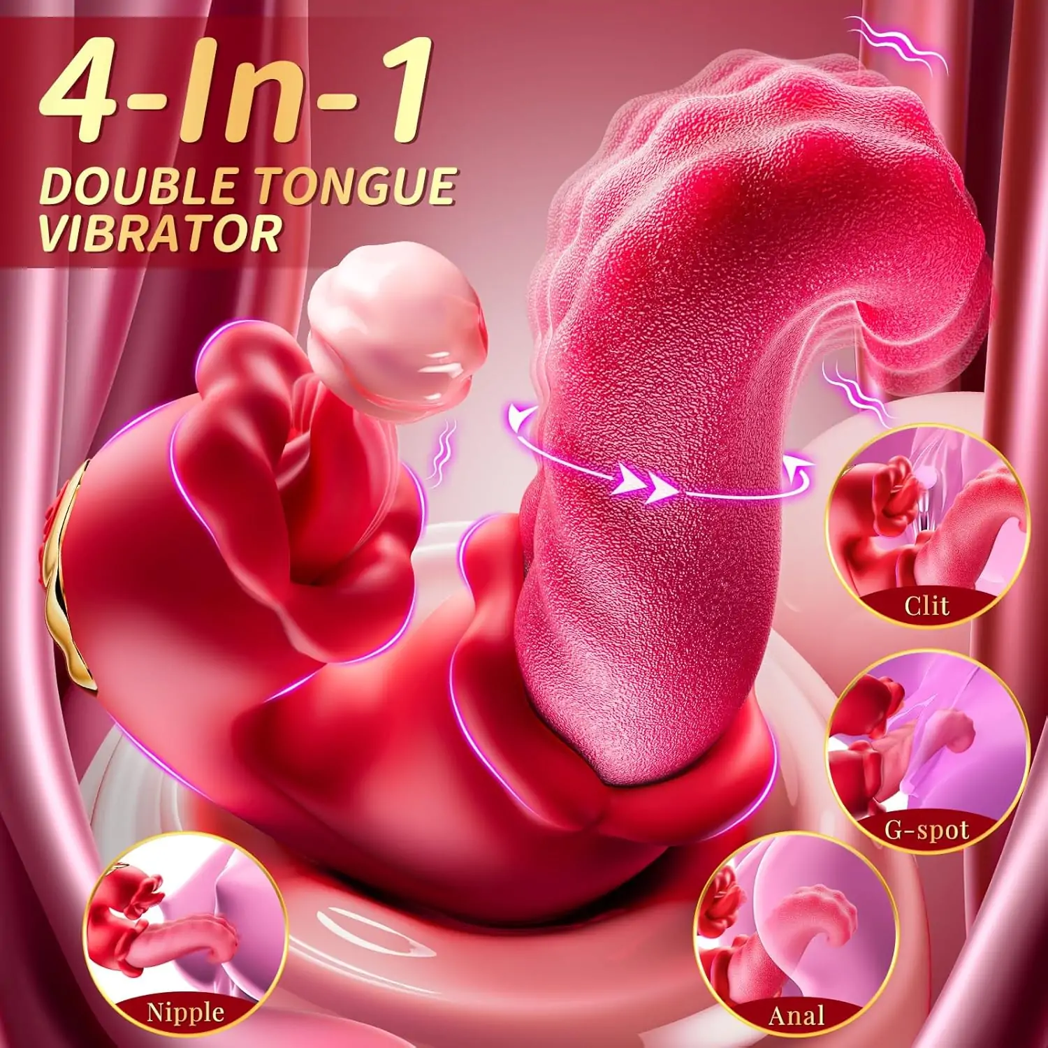 Life-Changing Dual Stimulation Vibrator – Premium Texture, Thrusting Tongue & Custom Speeds (<60 dB)
