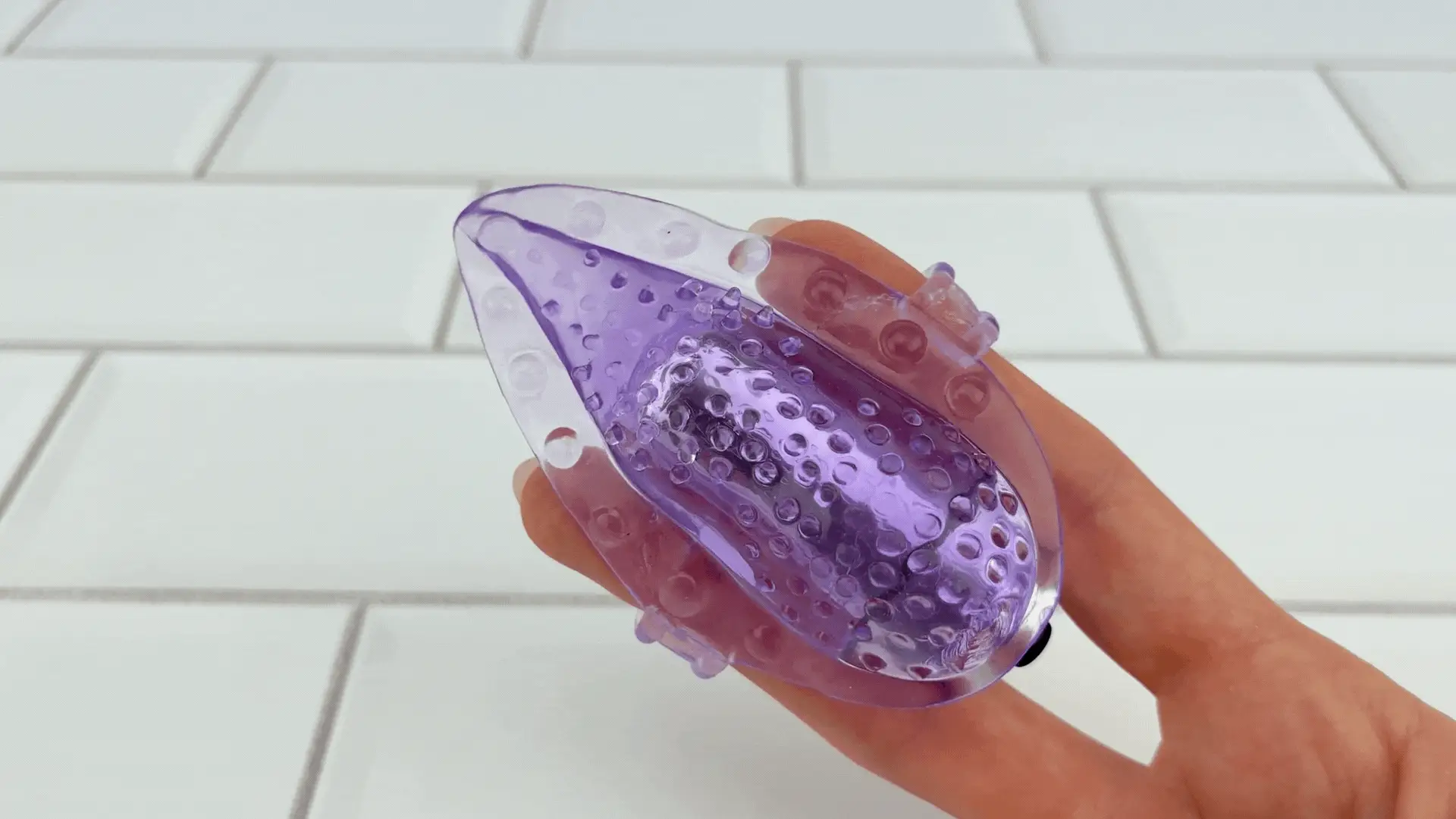 Vibrating Tongue Finger Sleeve with Clit Bullet