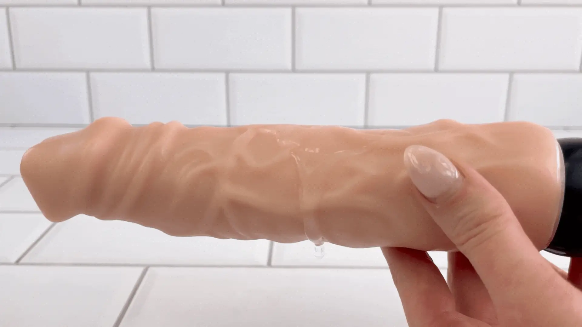 9 Inch Ultra Veined Vibrating Dildo