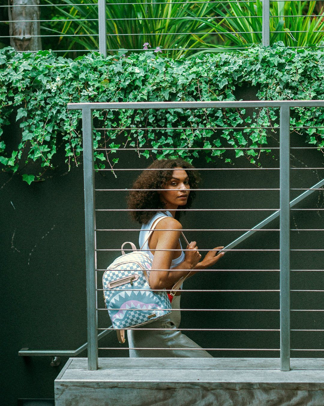 Sprayground Backpack ROSE ALL DAY LA PALAIS SAVAGE White