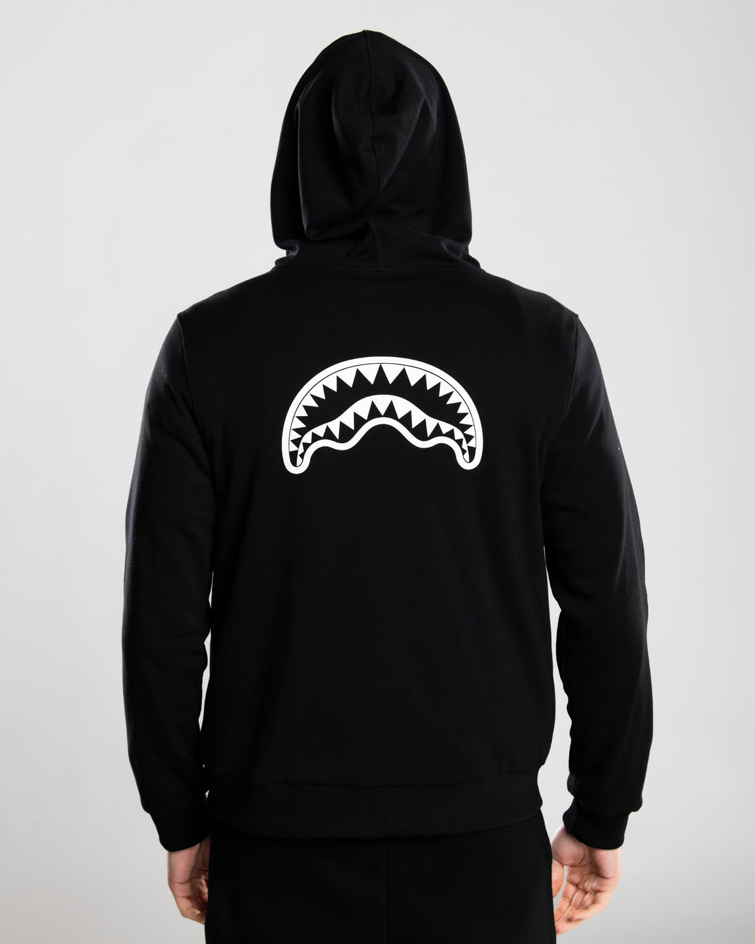 GLOW IN THE DARK SHARK BONE DOUBLE FULL-ZIP