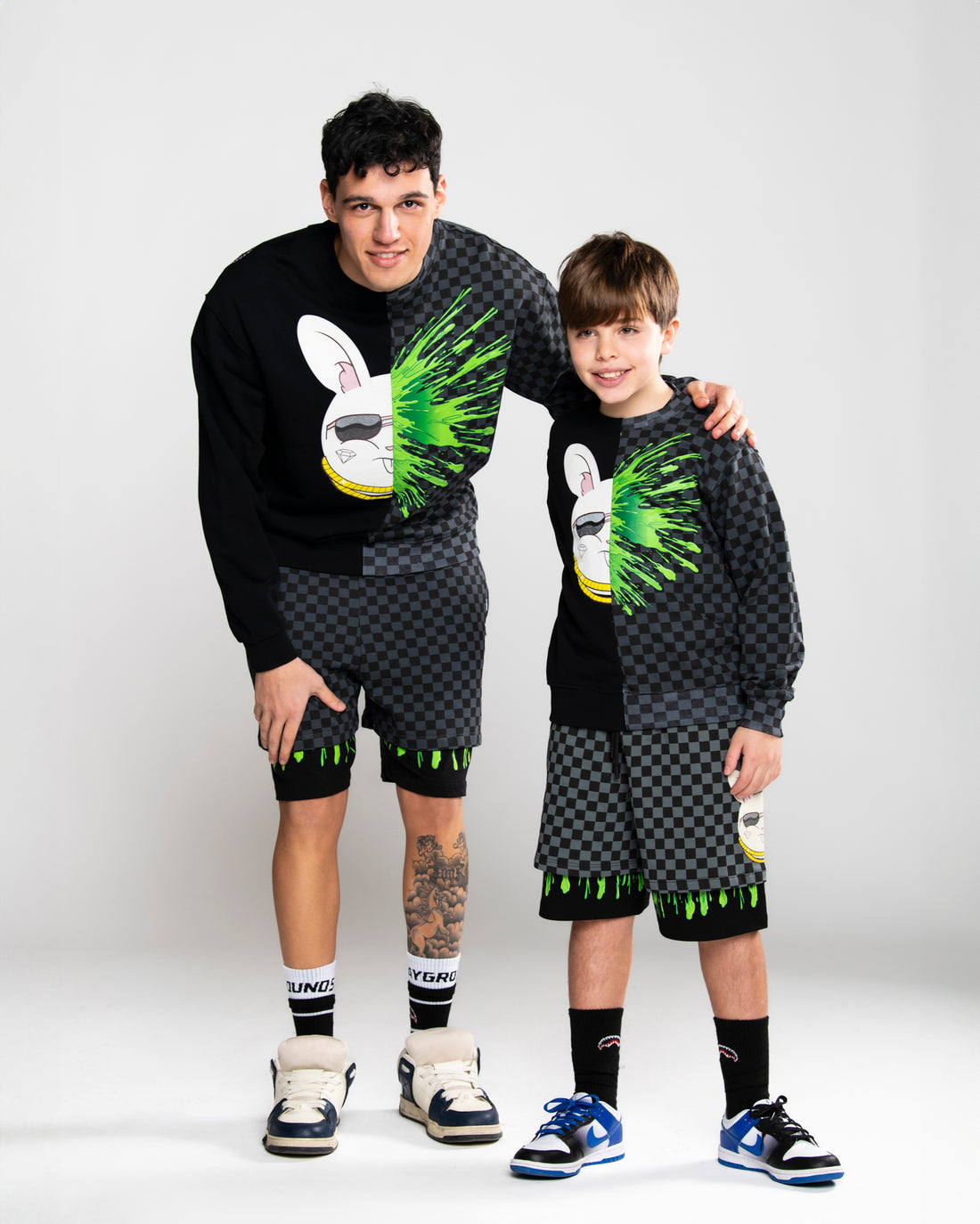 SPLATTER BUNNY SPLIT REGULAR CREWNECK