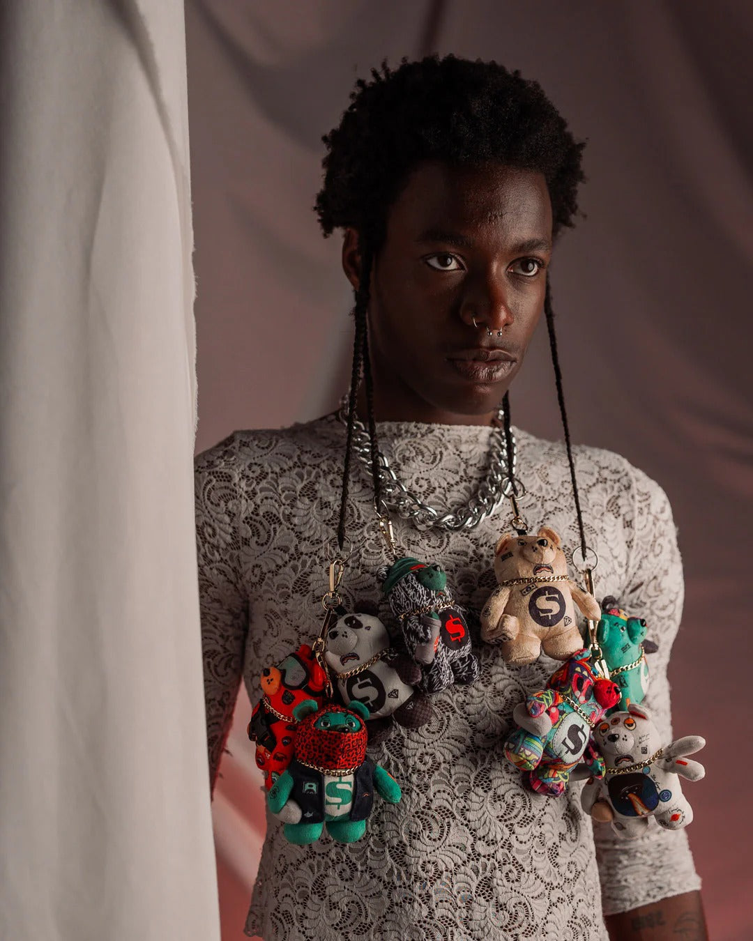 UFO SPACED OUT BEAR KEYCHAIN