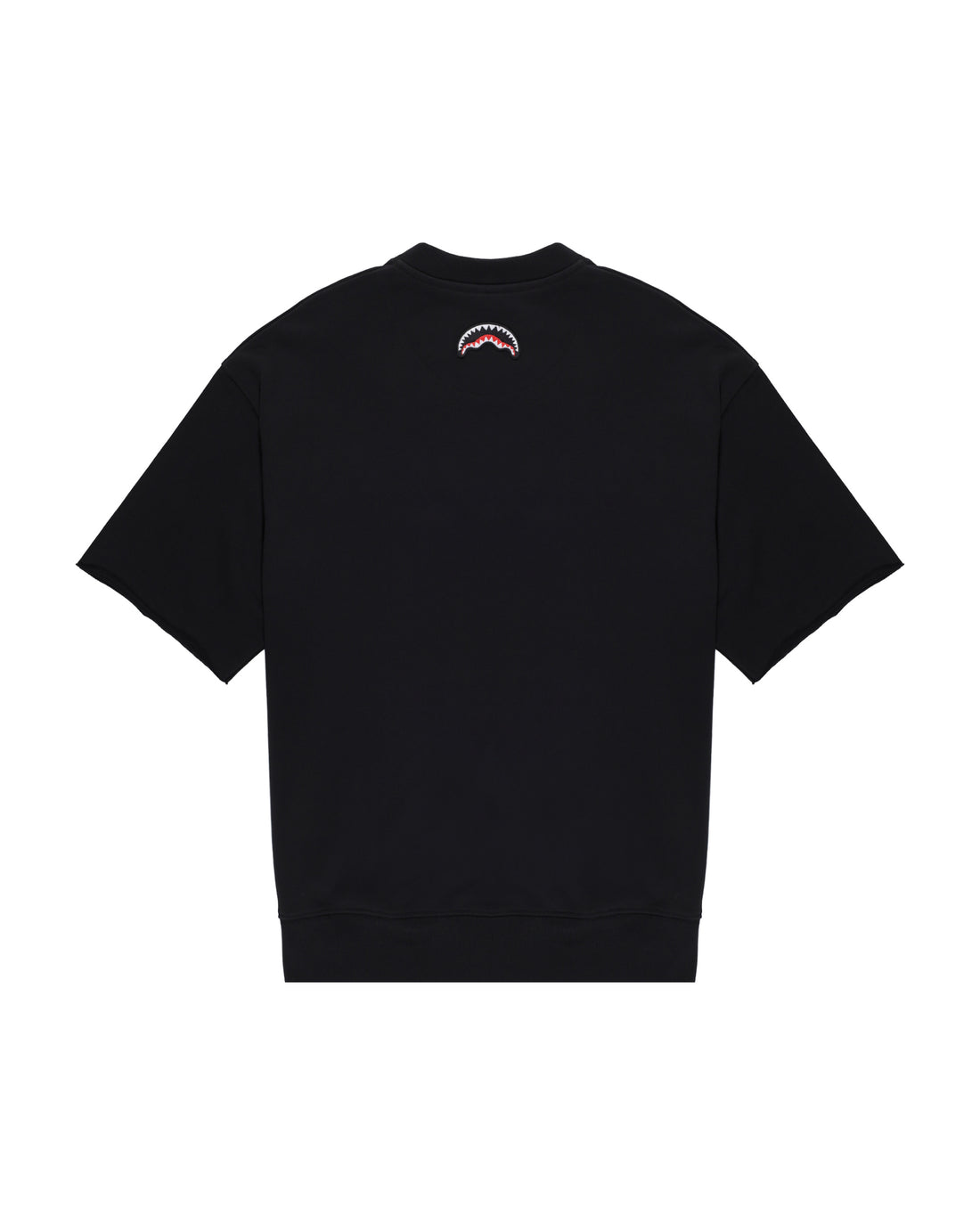 Shaded Embroidery French Terry T-shirt Blk