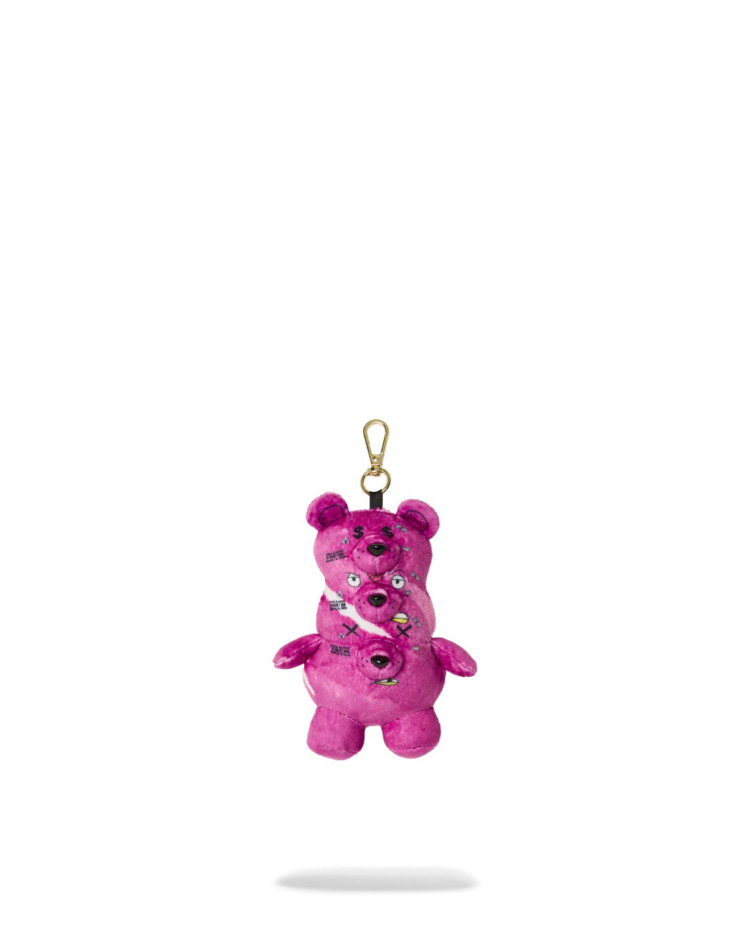 TRIPLE PINK BEAR KEYCHAIN