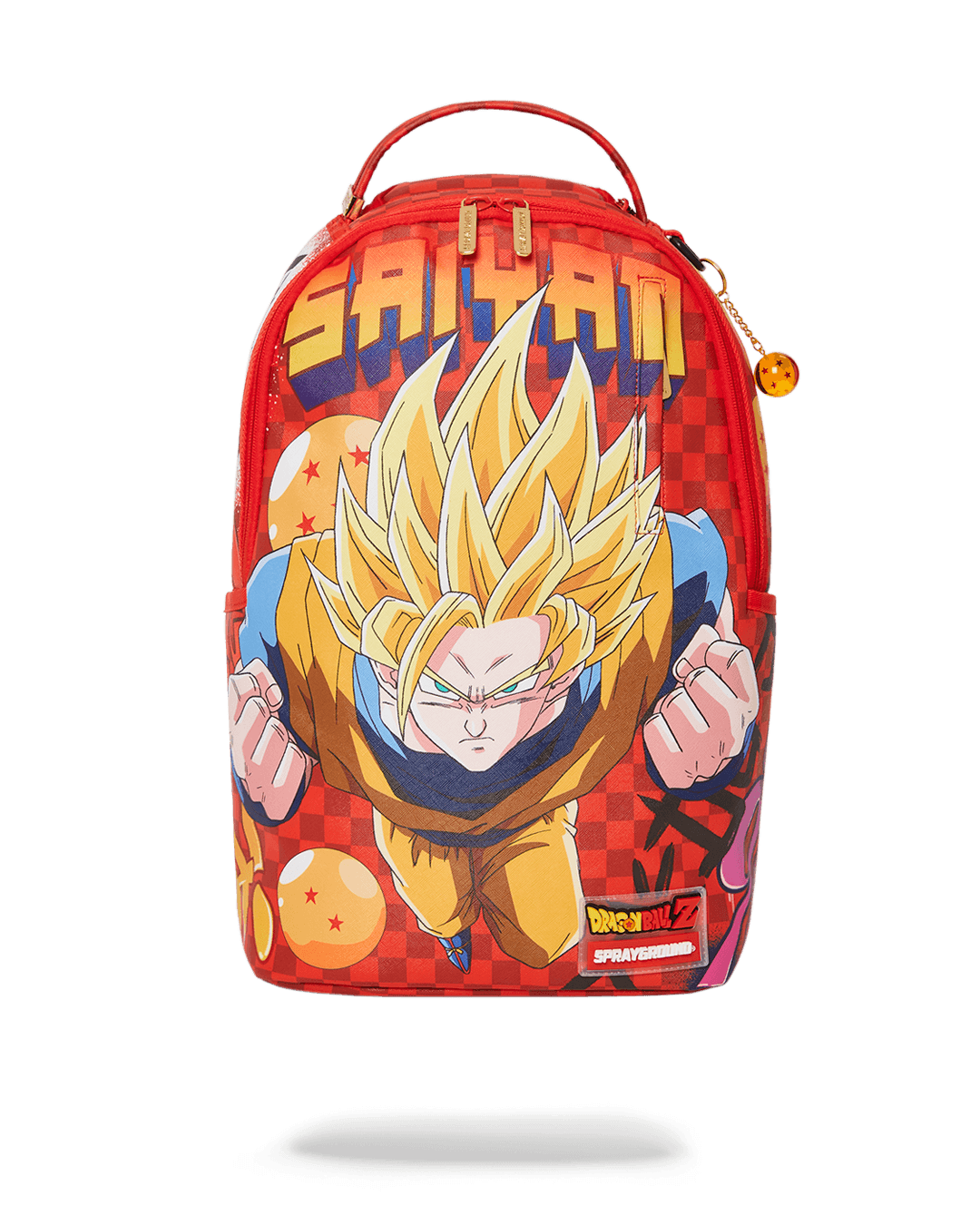 Sprayground Backpack DBZ ON THE RUN RED CHECK Red