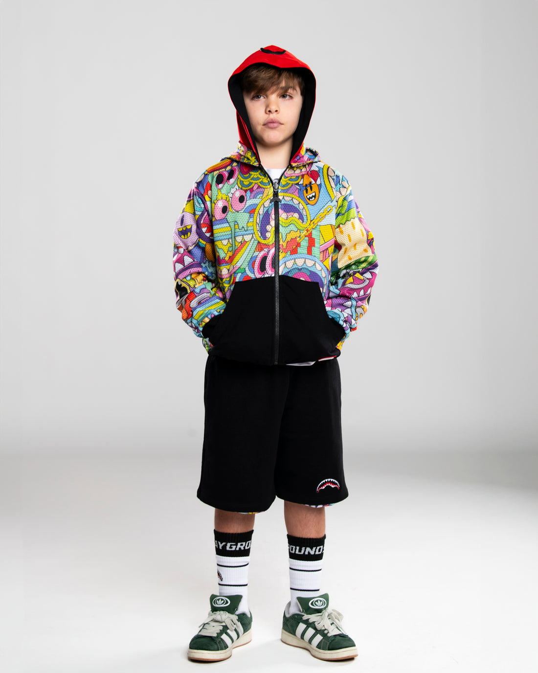 JELLY WORLD FIXES DOUBLE FACE MESH SHORTS