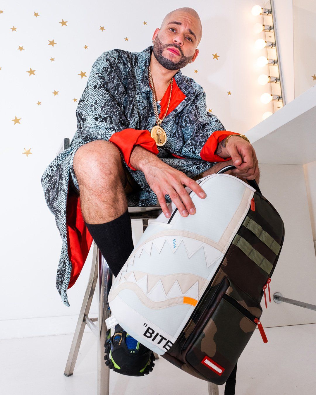 Sprayground Backpack SPLIT WEIRD BACKPACK (DLXV) Green