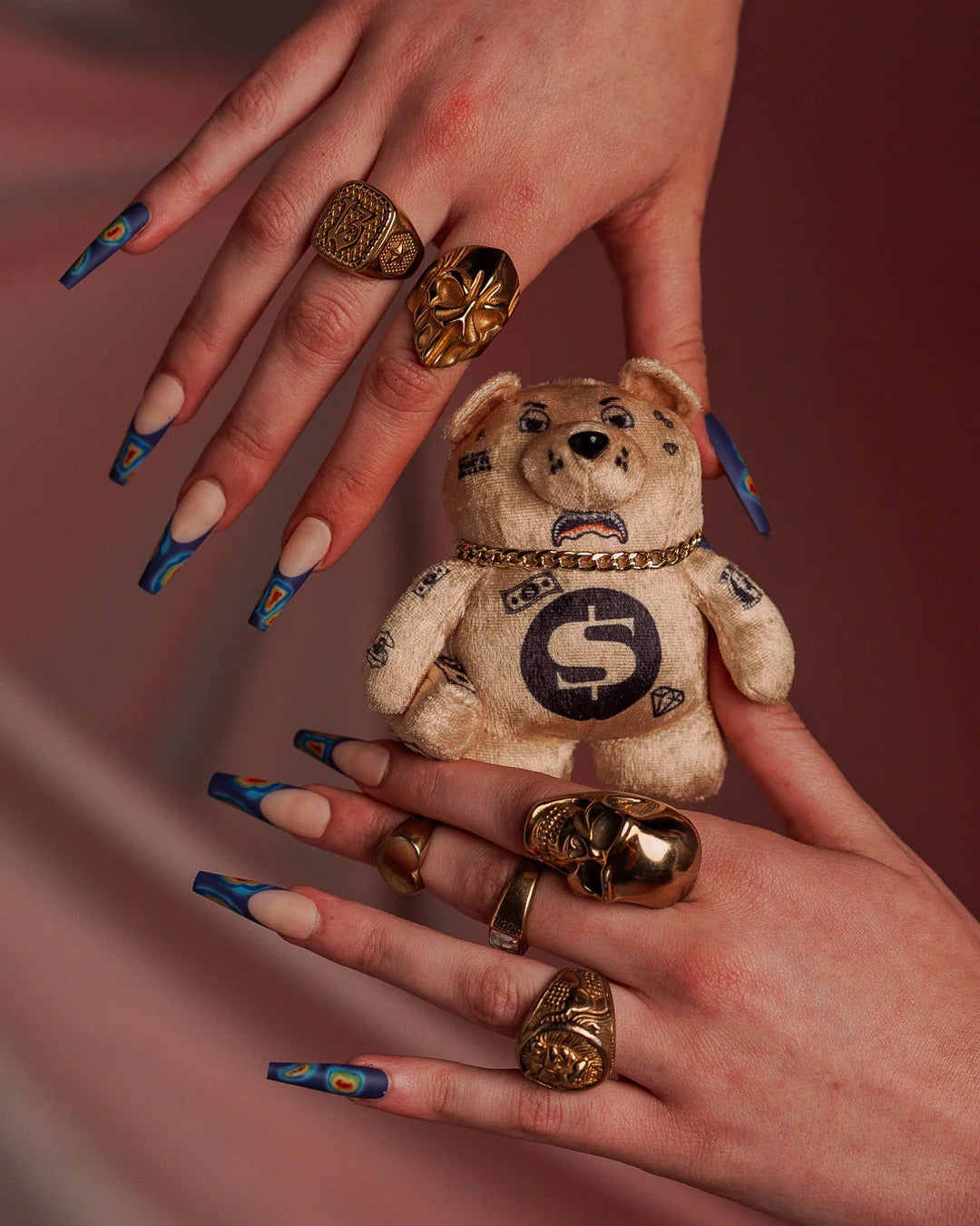 GOLD RUSH BEAR KEYCHAIN