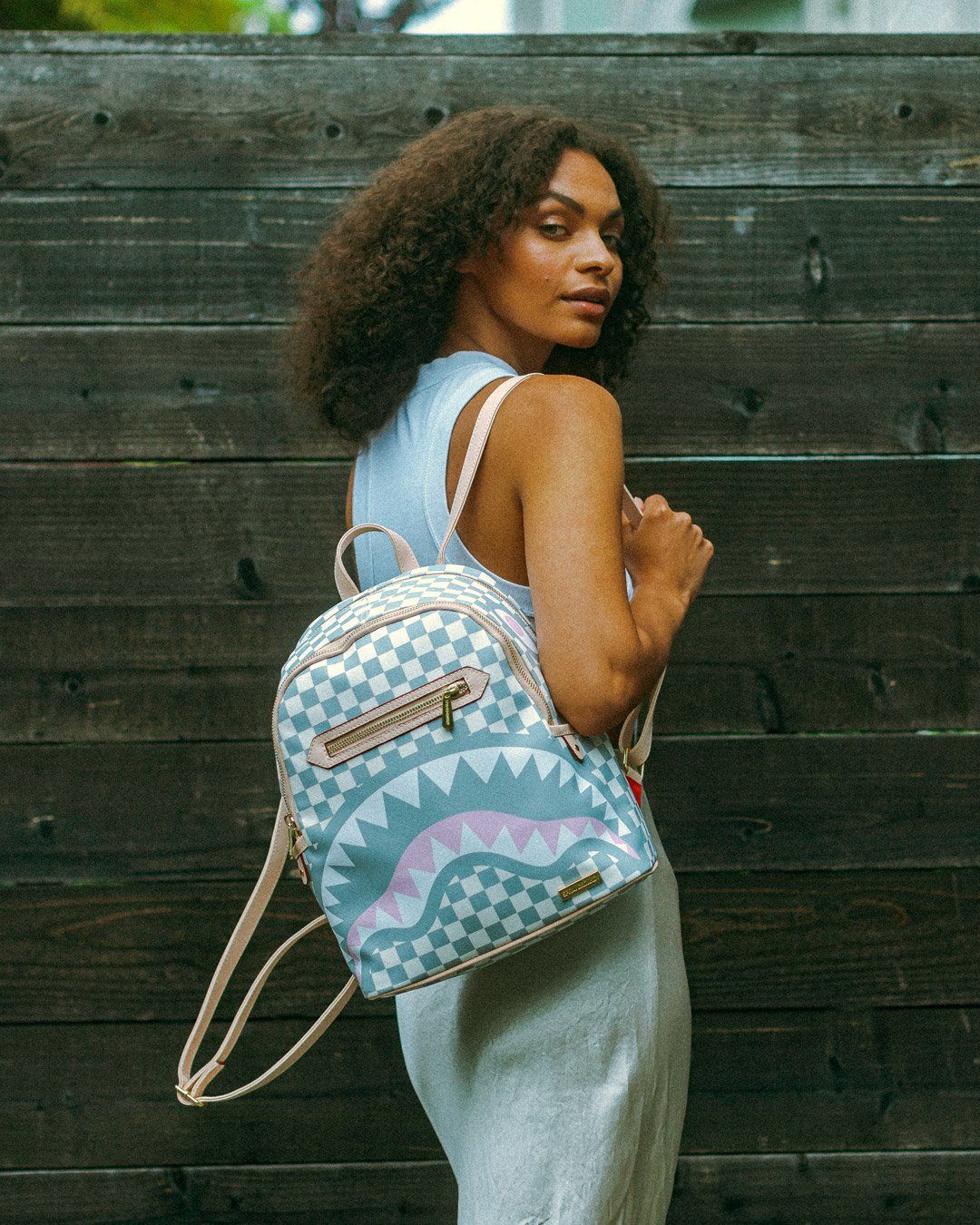 Sprayground Backpack ROSE ALL DAY LA PALAIS SAVAGE White