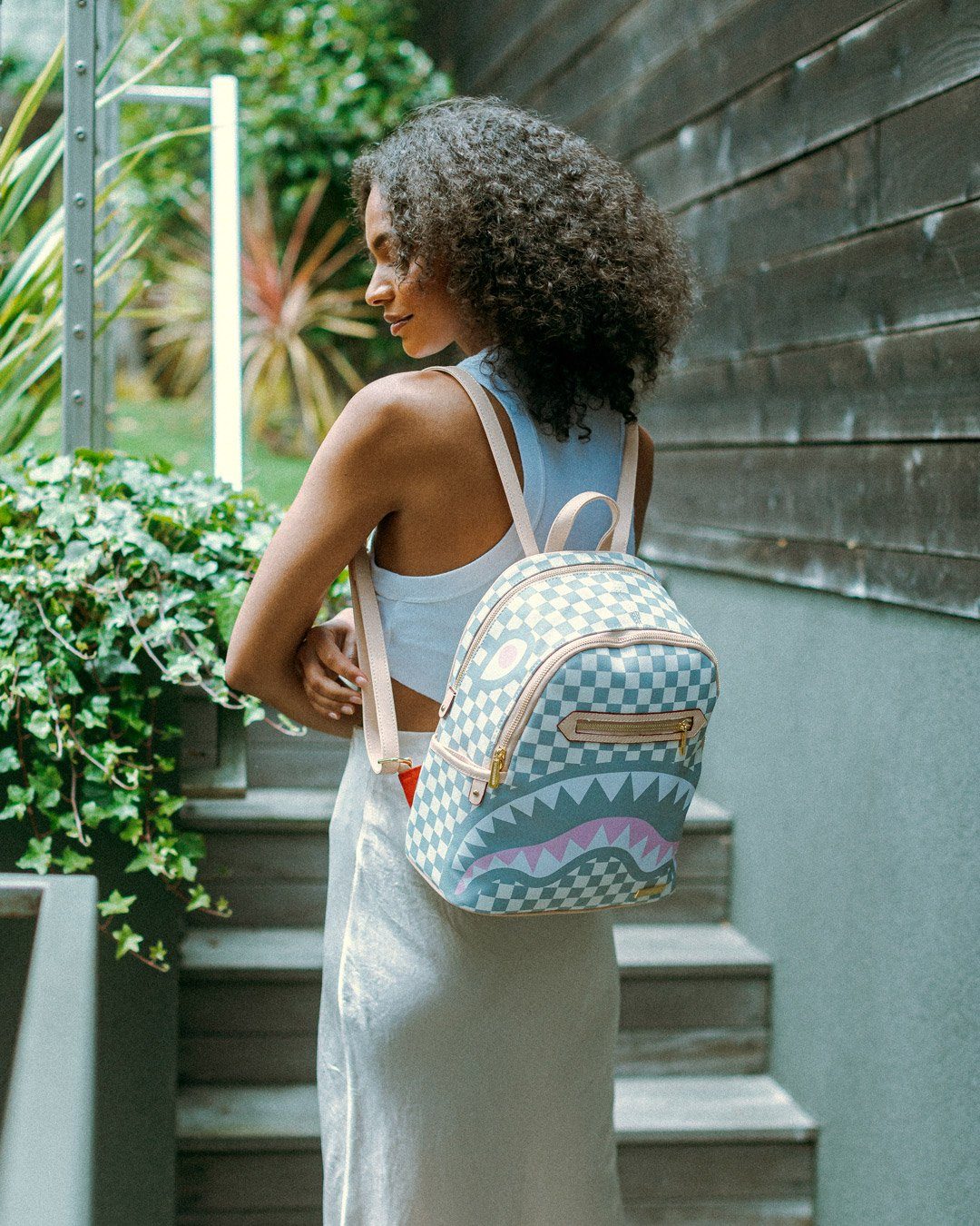 Sprayground Backpack ROSE ALL DAY LA PALAIS SAVAGE White