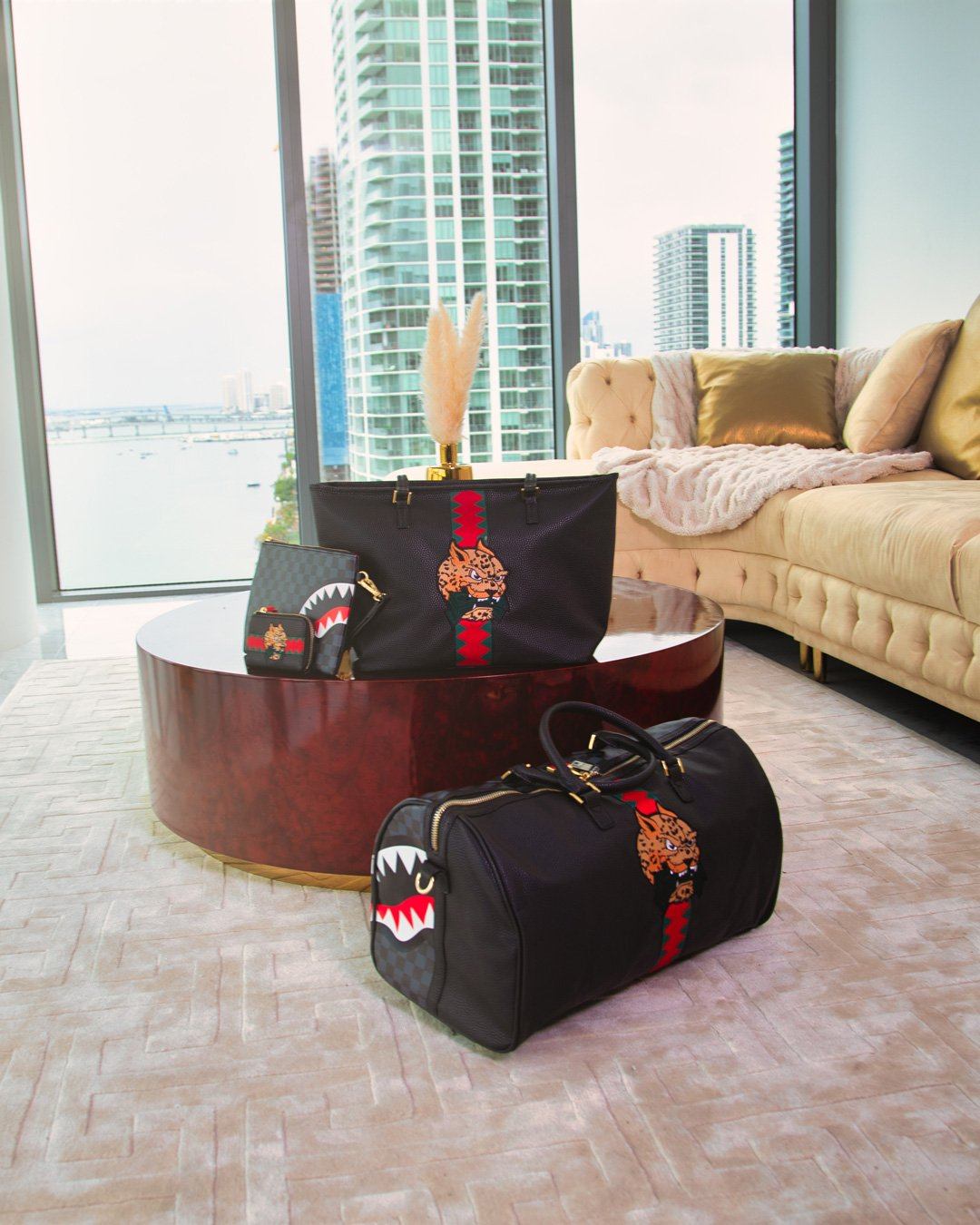 Sprayground Bag SPUCCI SPLIT TOTE Black