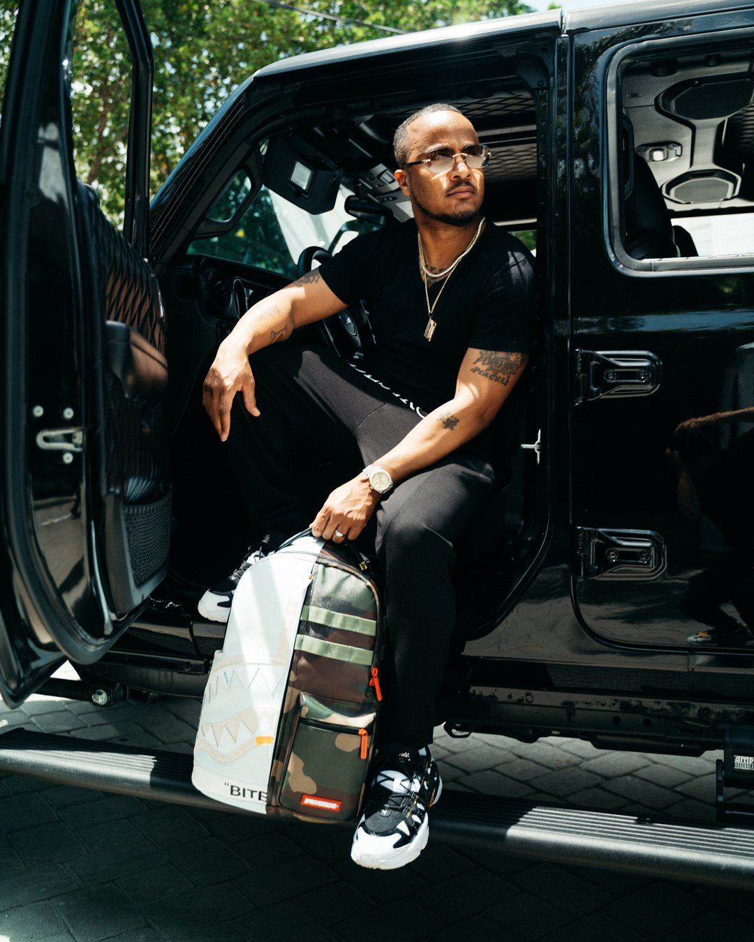 Sprayground Backpack SPLIT WEIRD BACKPACK (DLXV) Green