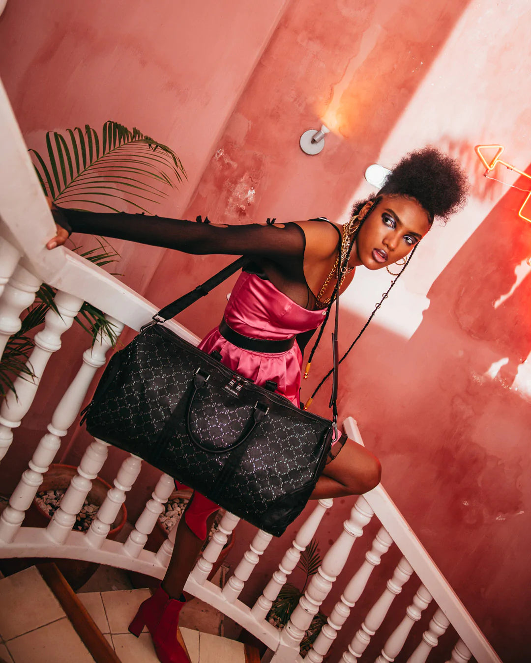 Trippy  Monogram Duffle