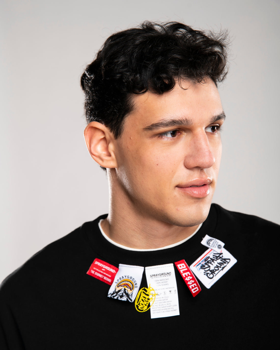 SPRAYGROUND LABEL CREWNECK