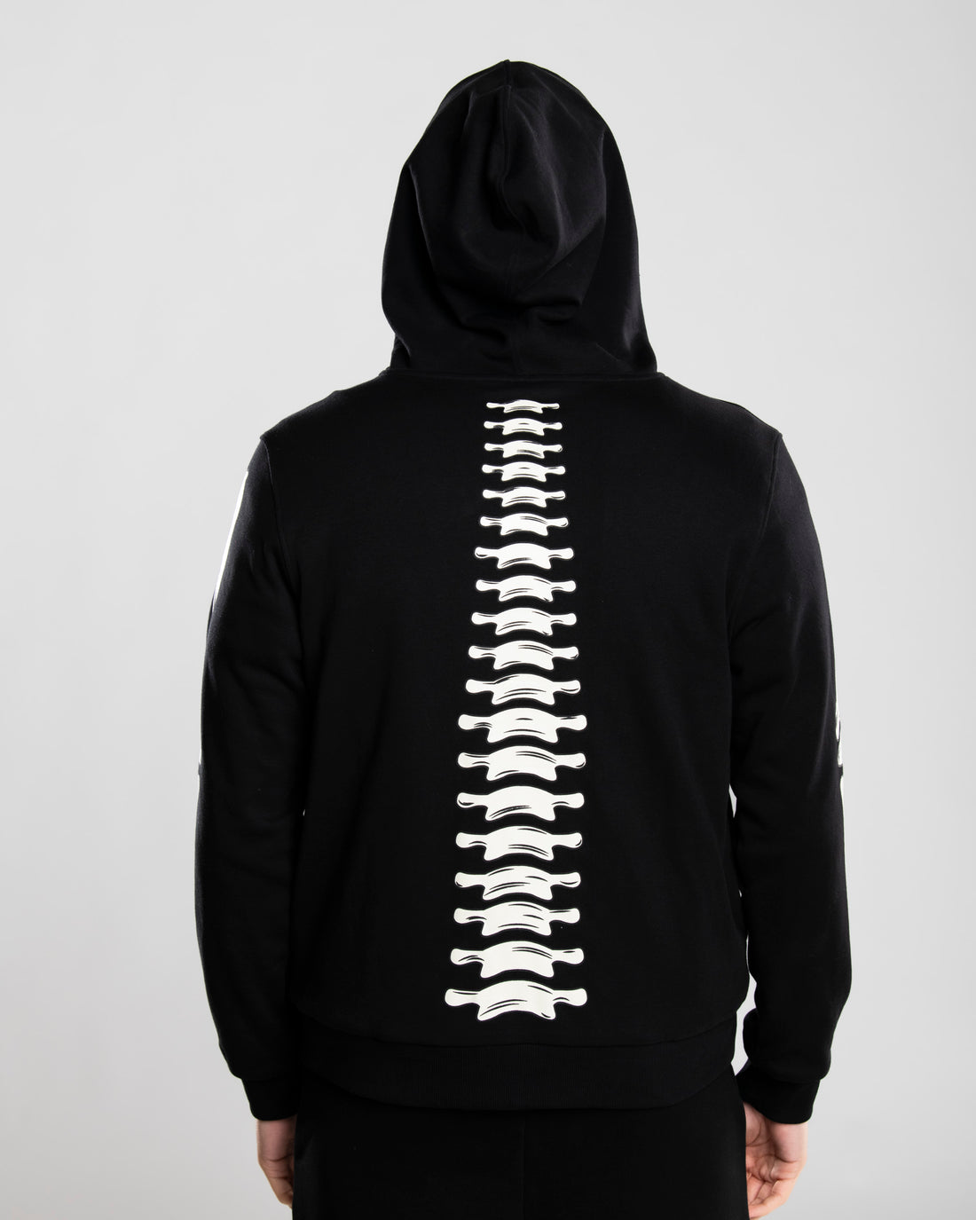 GLOW IN THE DARK SHARK BONE DOUBLE FULL-ZIP