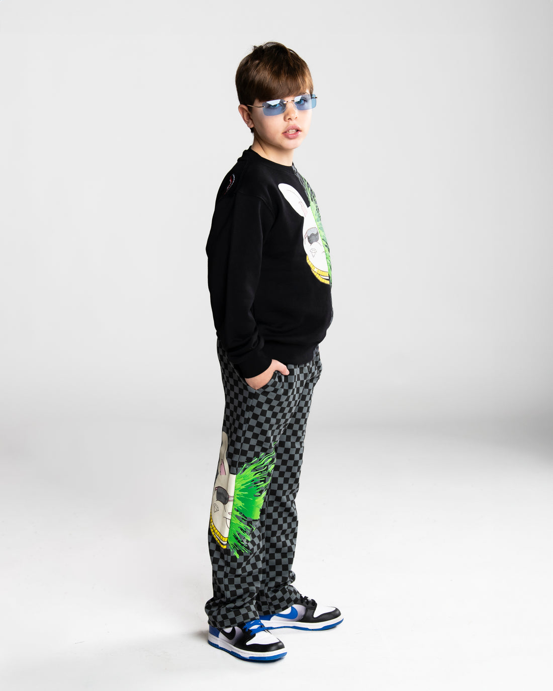 SPLATTER BUNNY SPLIT REGULAR CREWNECK