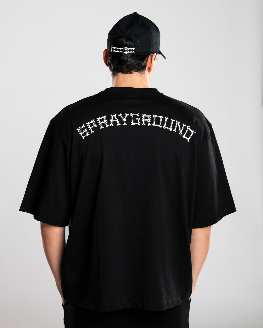 GLOW IN THE DARK SHARK BONE BOXY T-SHIRT