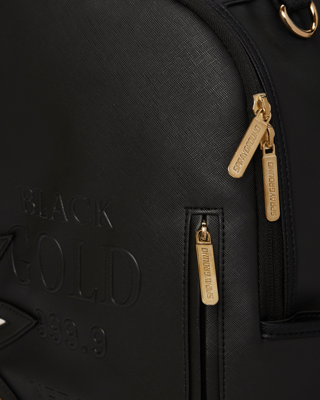 Sprayground Backpack Ai3 BLACK GOLD DLX BACKPACK Black