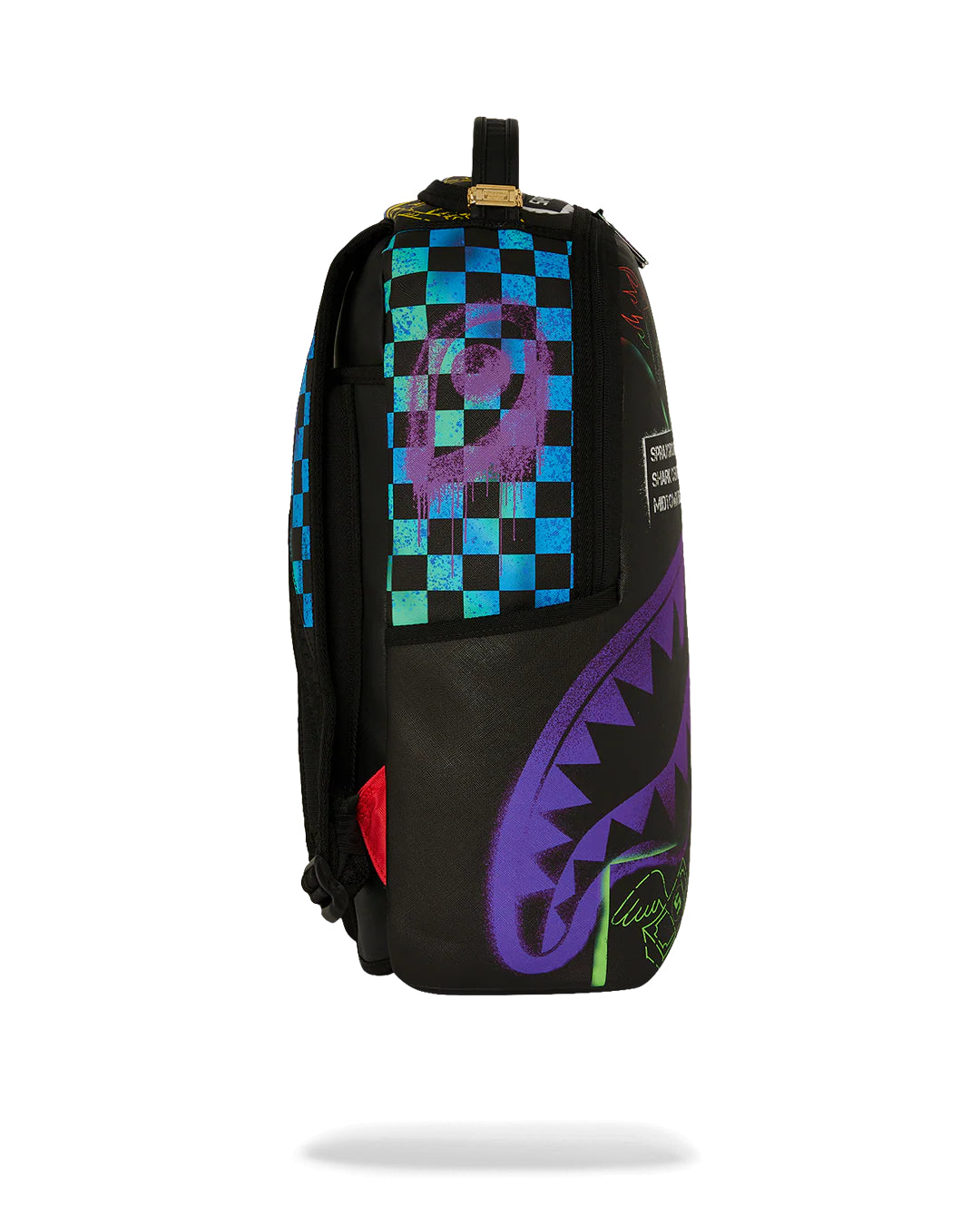 SHARK CENTRAL STENCILS- BLACK DLXSV BACKPACK