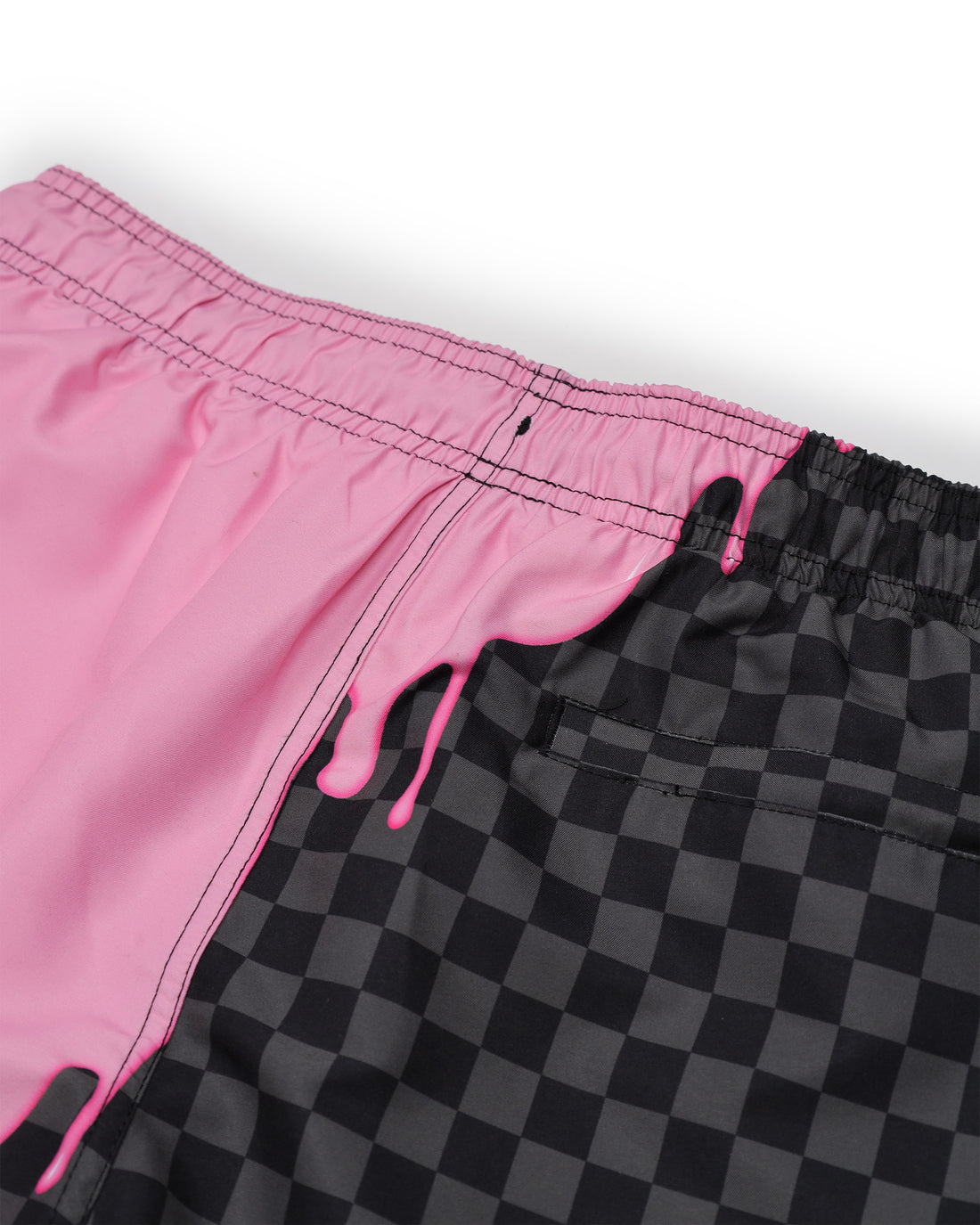 PINK PANTHER UNFINISHED CHECK SWIM SHORT