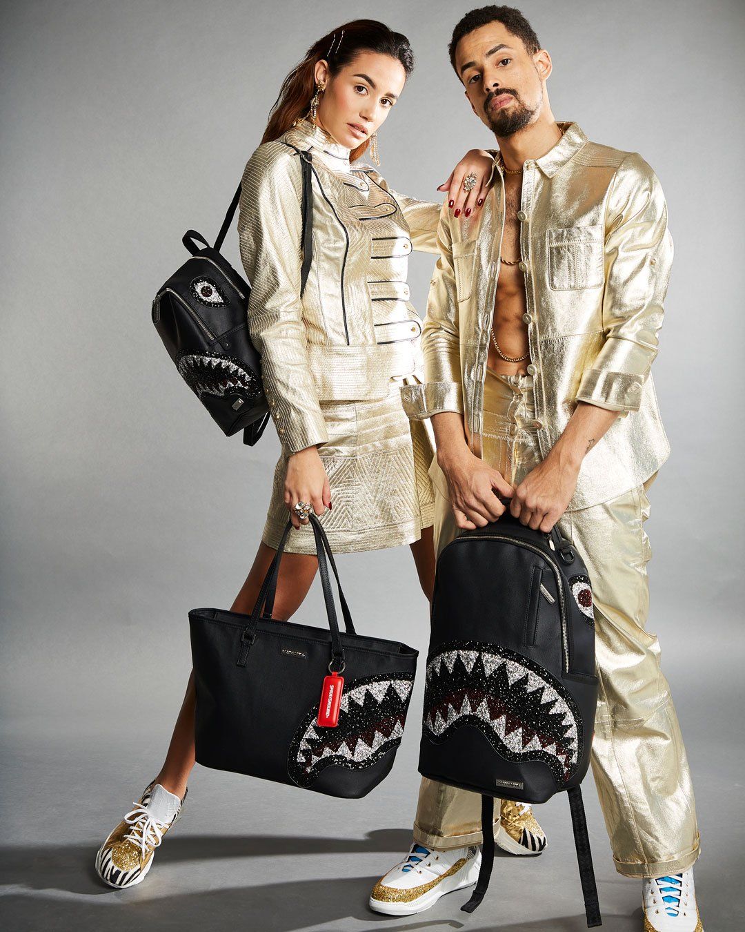 Sprayground Backpack TRINITY 2.0SHARK BLACK BACKPACK Black