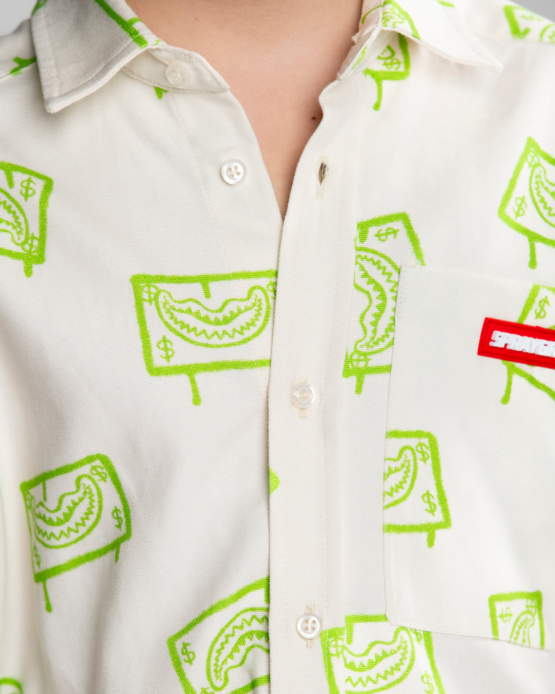 SLIMER DRIPPING ORGANIC COTTON SHIRT