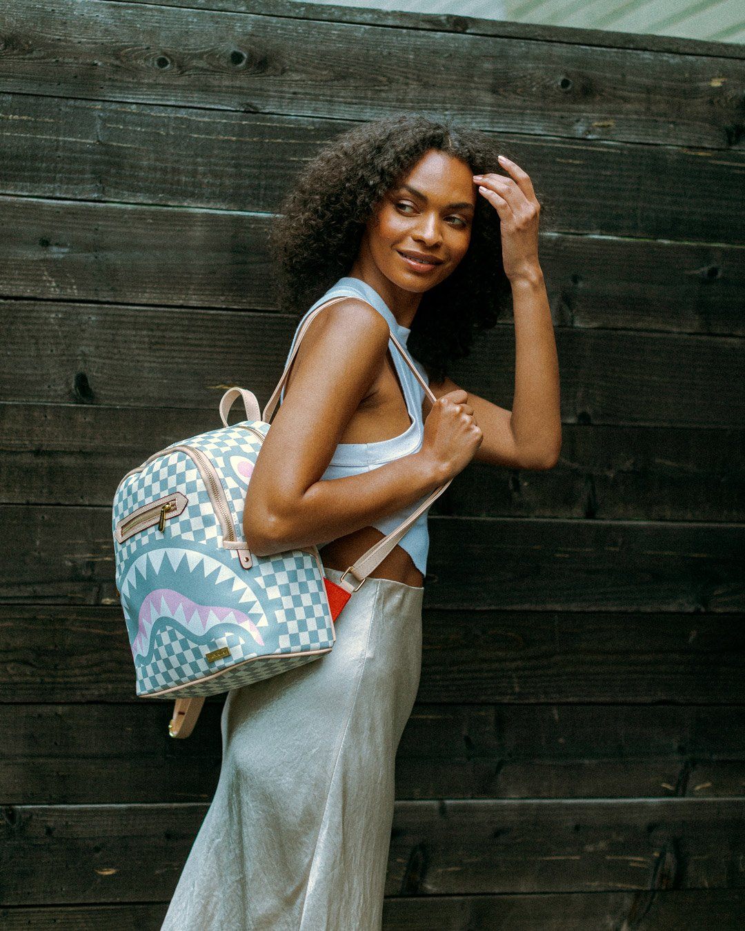 Sprayground Backpack ROSE ALL DAY LA PALAIS SAVAGE White