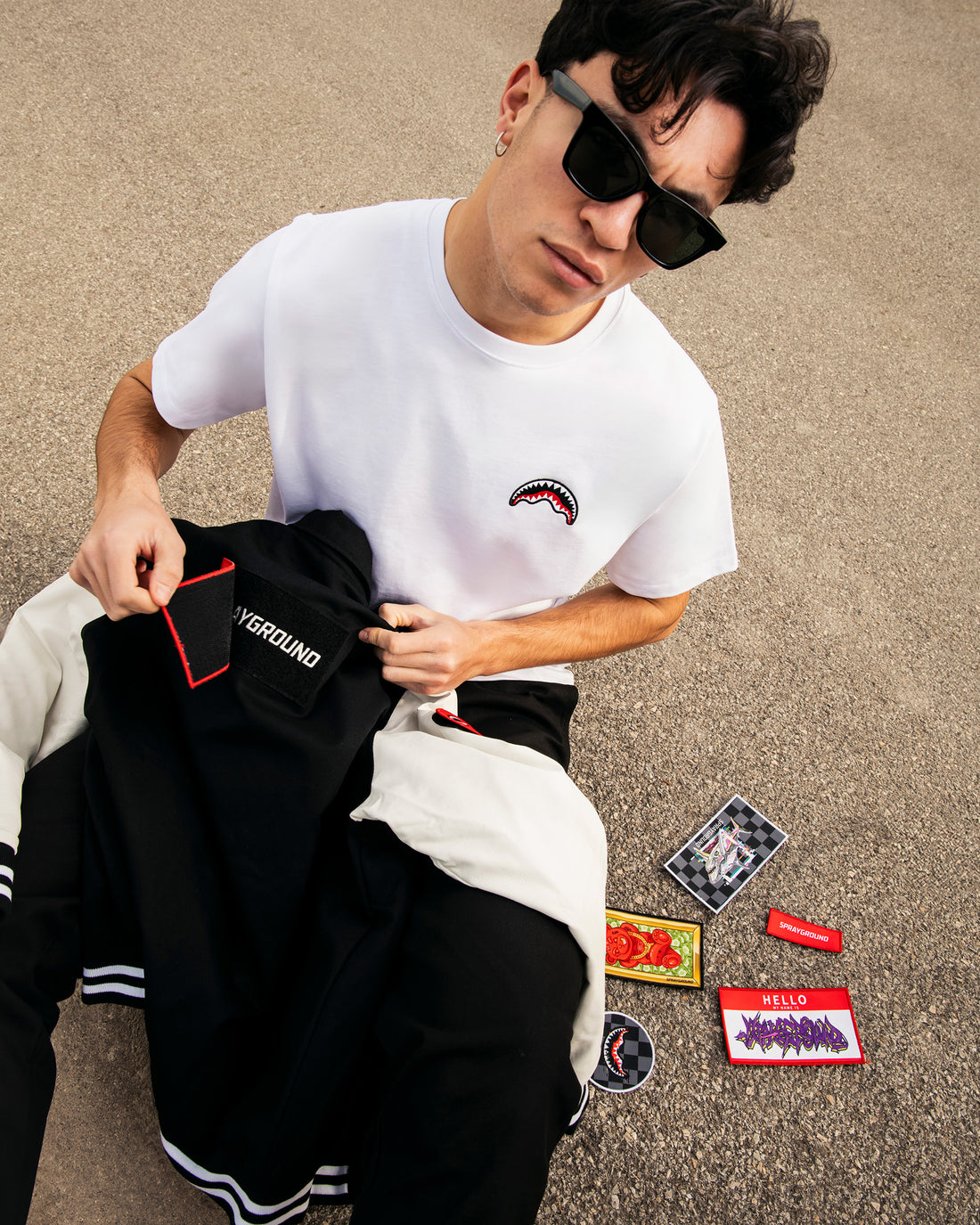 DETACH AND STICK IT VARSITY JACKET