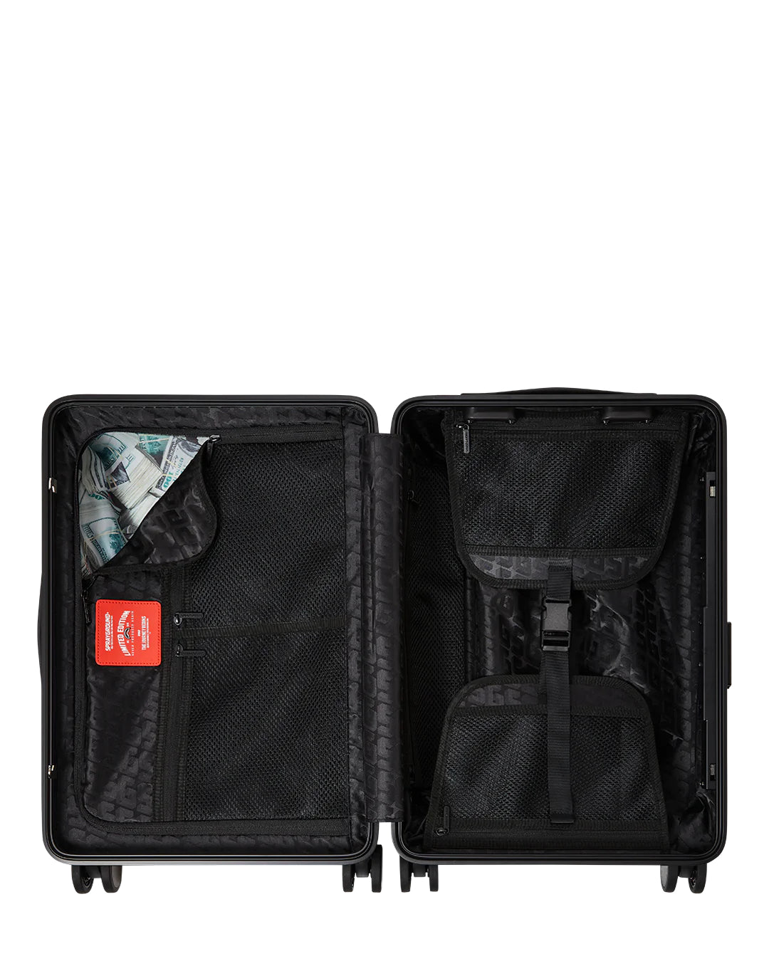 HALF SPRITZ BLACK/GREY CHECK CARRY-ON LUGGAGE