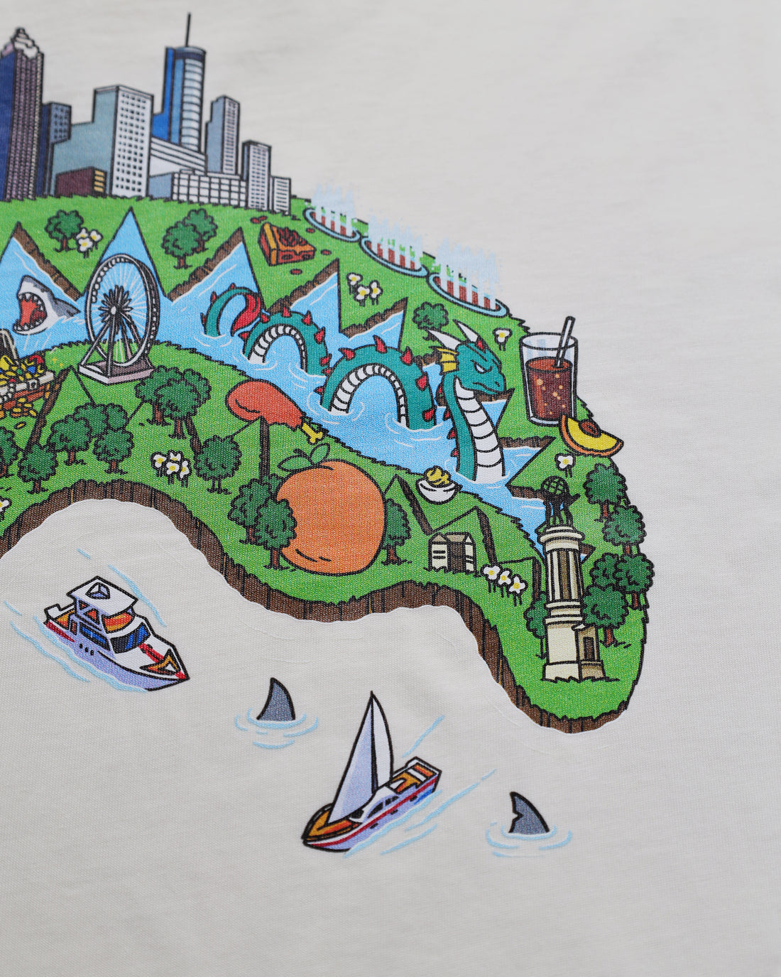 SHARK IN ATLANTA REGULAR T-SHIRT